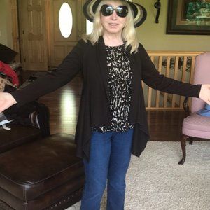 Coldwater Creek, Brown Cardigan, Size Medium